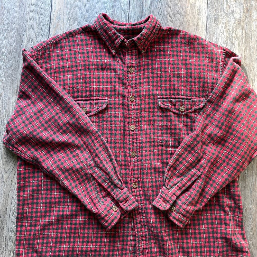 Men's Abercrombie & Fitch 100% Cotton Plaid Flannel Shirt Size M